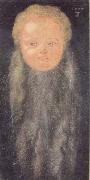 Albrecht Durer Portrait of a boy with a long beard oil